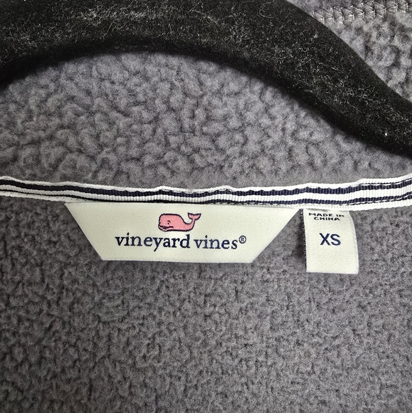 Vineyard Vines Sherpa Harbor 1/2-Zip Pullover Gray - Picture 2 of 5